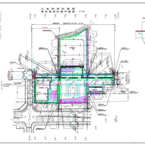 複合店舗開発行為設計 | 流域測量設計事務所－主な実績